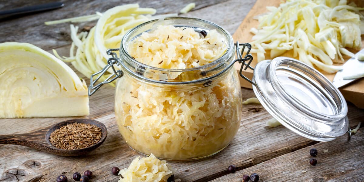 Homemade sauerkraut