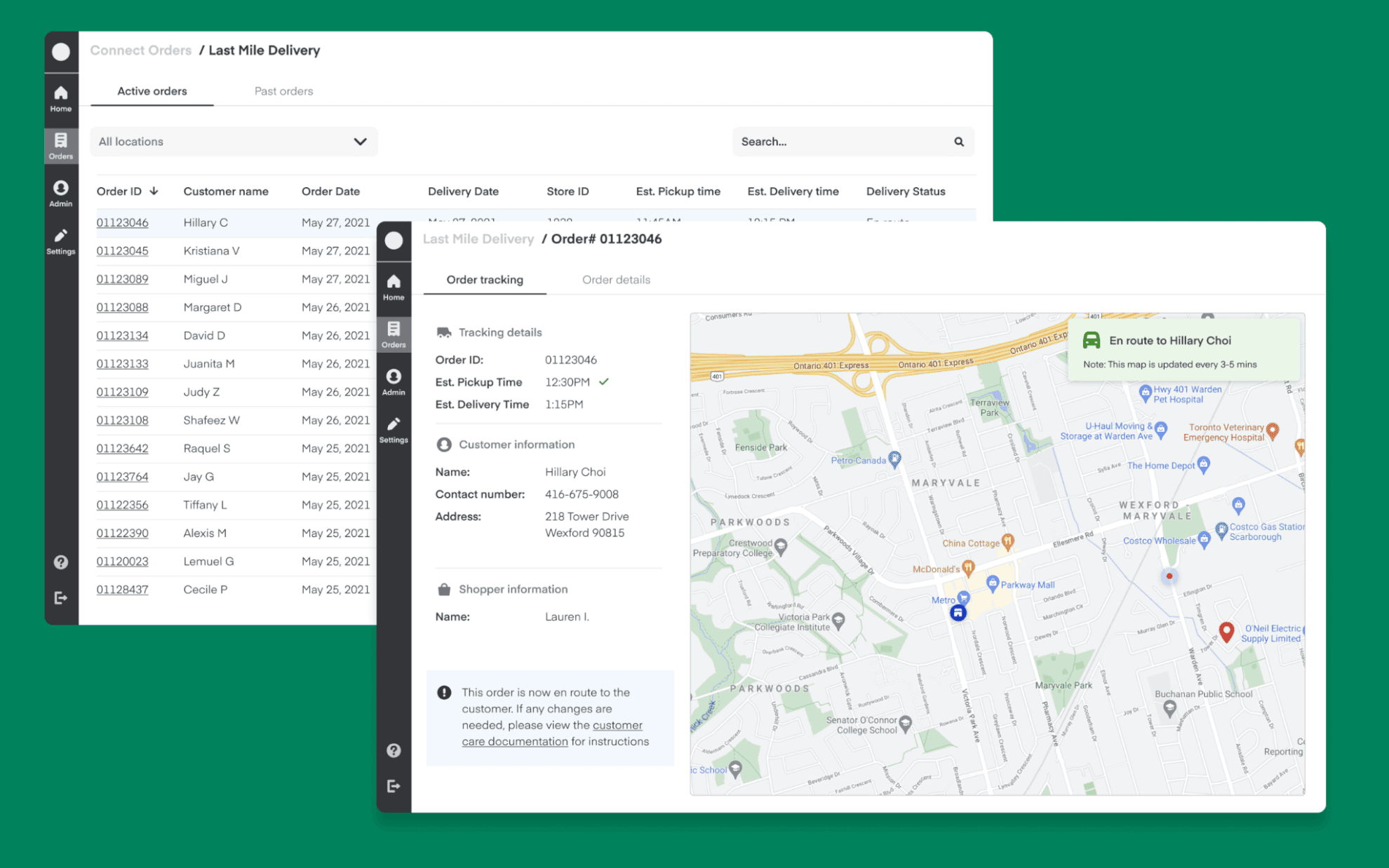 Last Mile Delivery Operation Dashboard