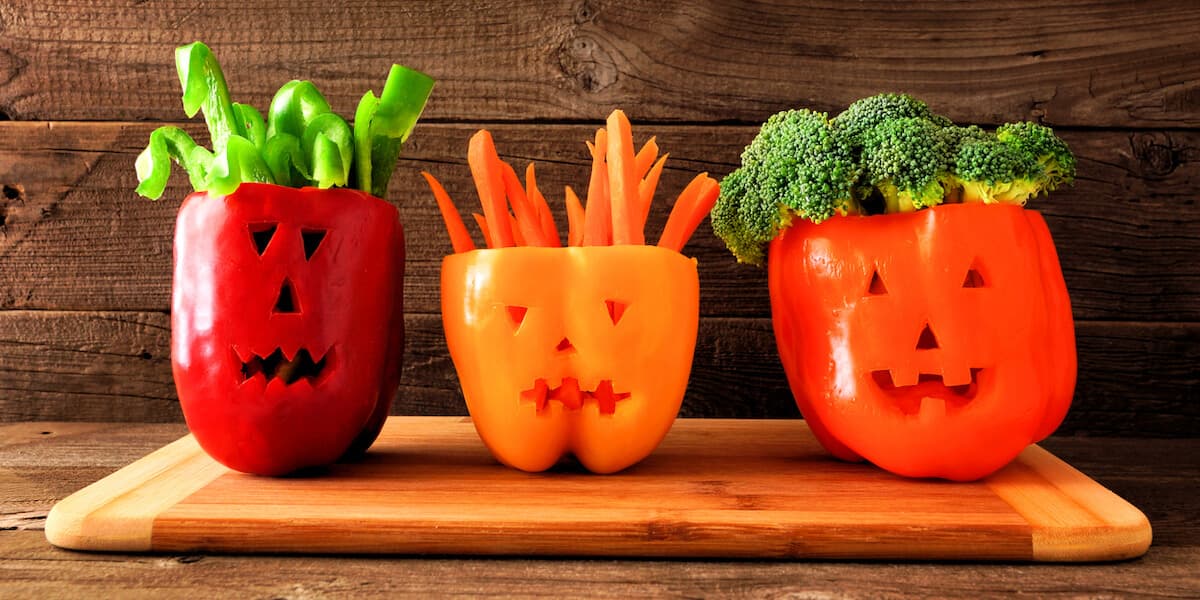 Halloween vegetables